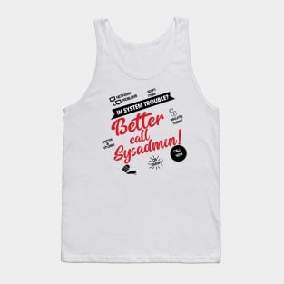 Sysadmin Funny Tank Top